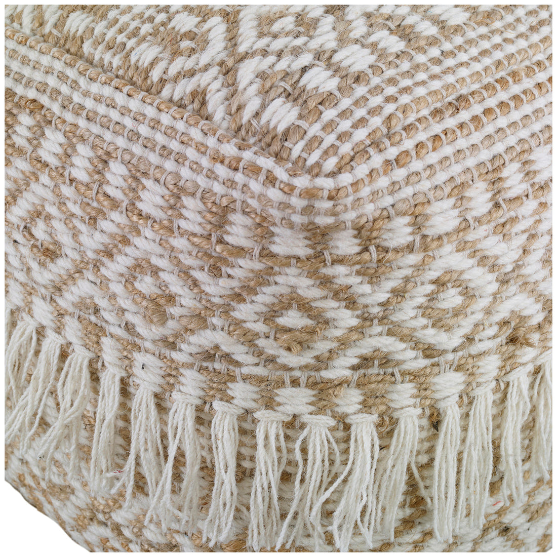 Uttermost Boheme Wool and Hemp Pouf