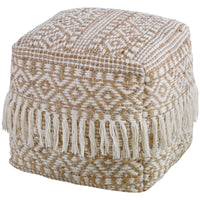 Uttermost Boheme Wool and Hemp Pouf