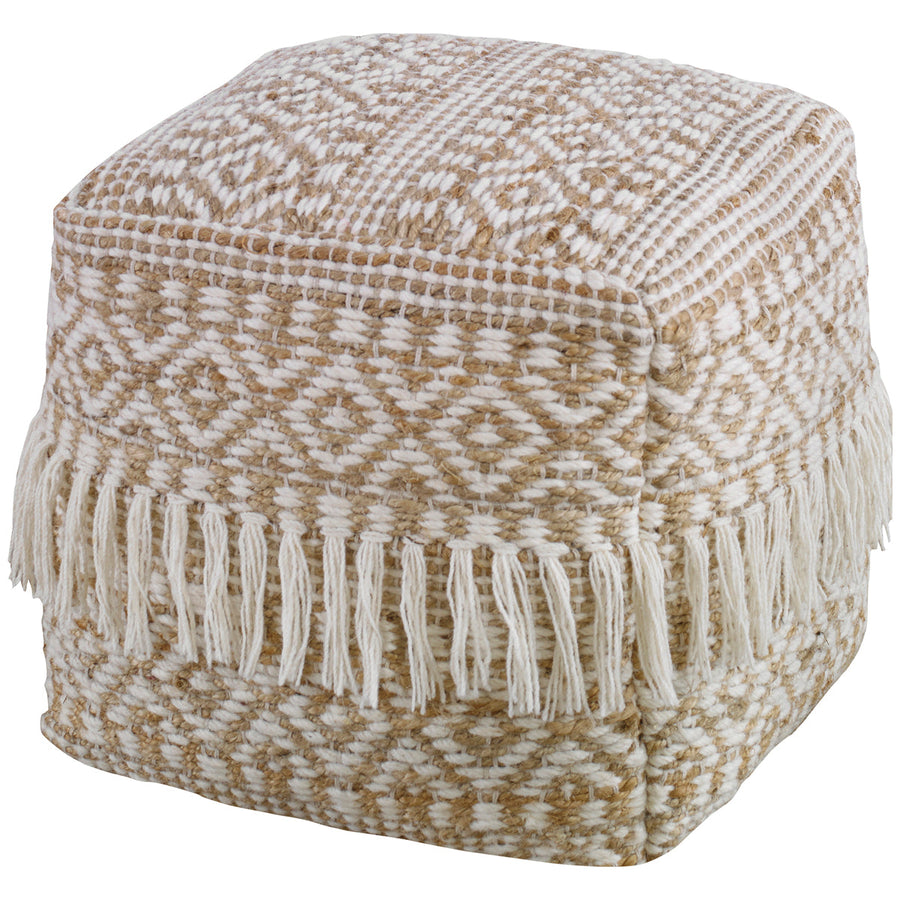 Uttermost Boheme Wool and Hemp Pouf