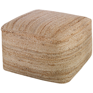 Uttermost Camden Braided Hemp Pouf