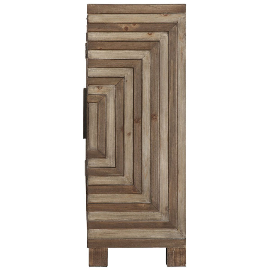 Uttermost Layton Geometric Console Cabinet