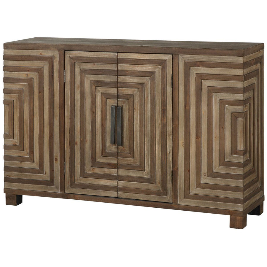 Uttermost Layton Geometric Console Cabinet