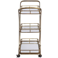 Uttermost Stassi Gold Serving Cart