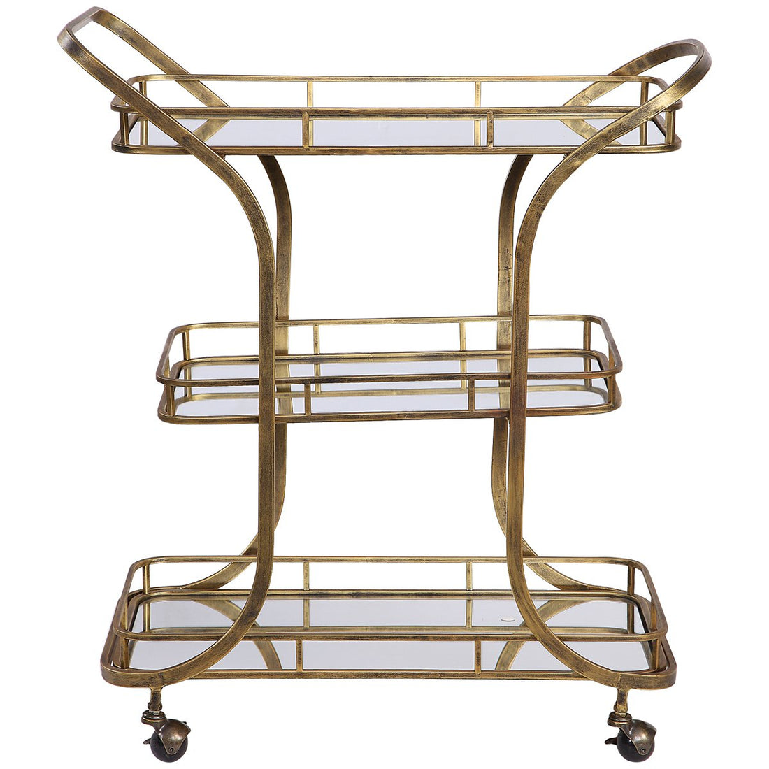 Uttermost Stassi Gold Serving Cart