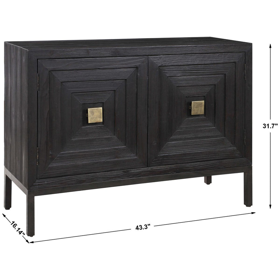 Uttermost Aiken Dark Walnut 2-Door Cabinet