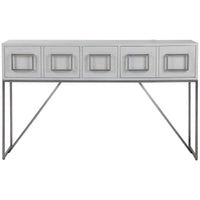 Uttermost Abaya White Console Table