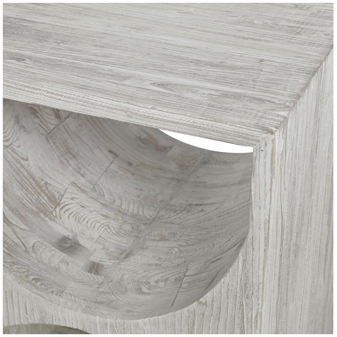 Uttermost Hans White Side Table