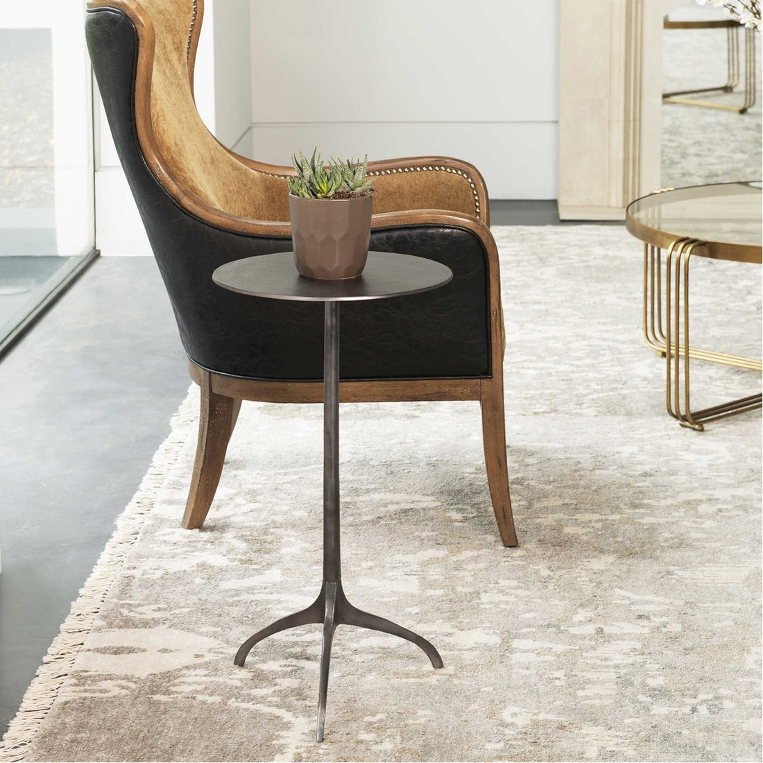 Uttermost Beacon Industrial Accent Table