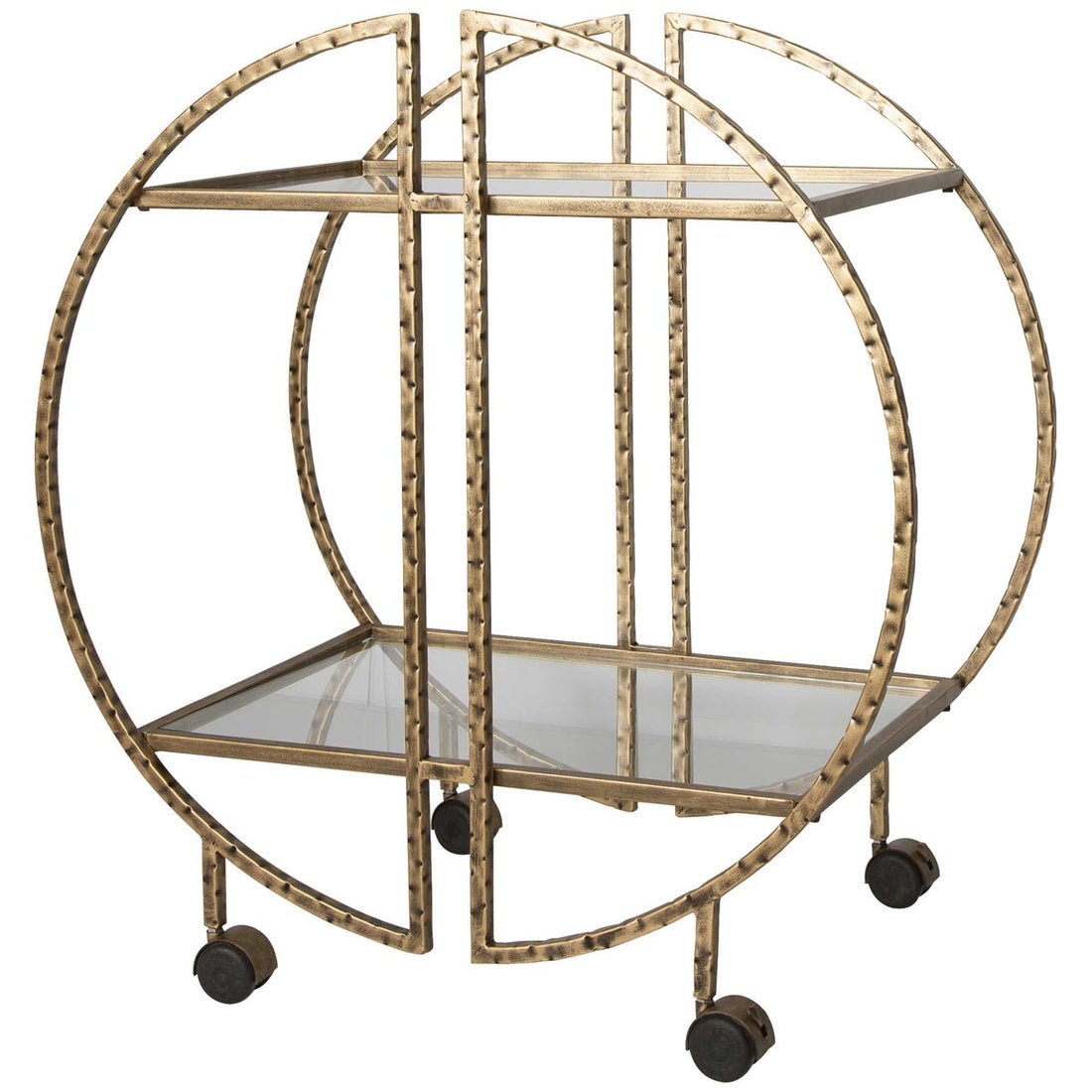 Uttermost Zelina Gold Bar Cart