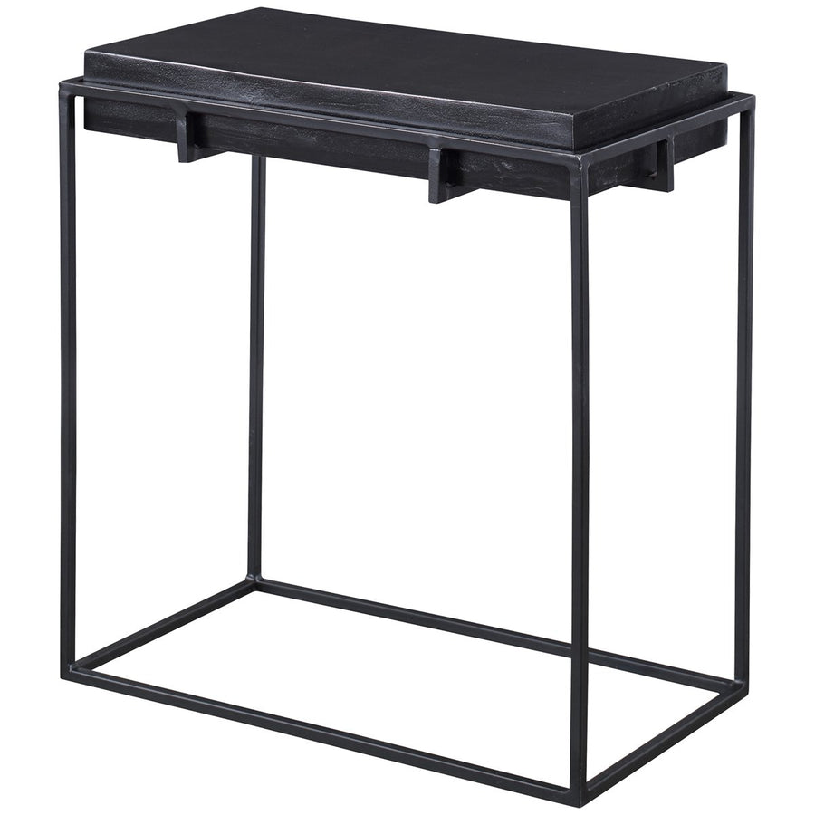 Uttermost Telone Modern Black Side Table