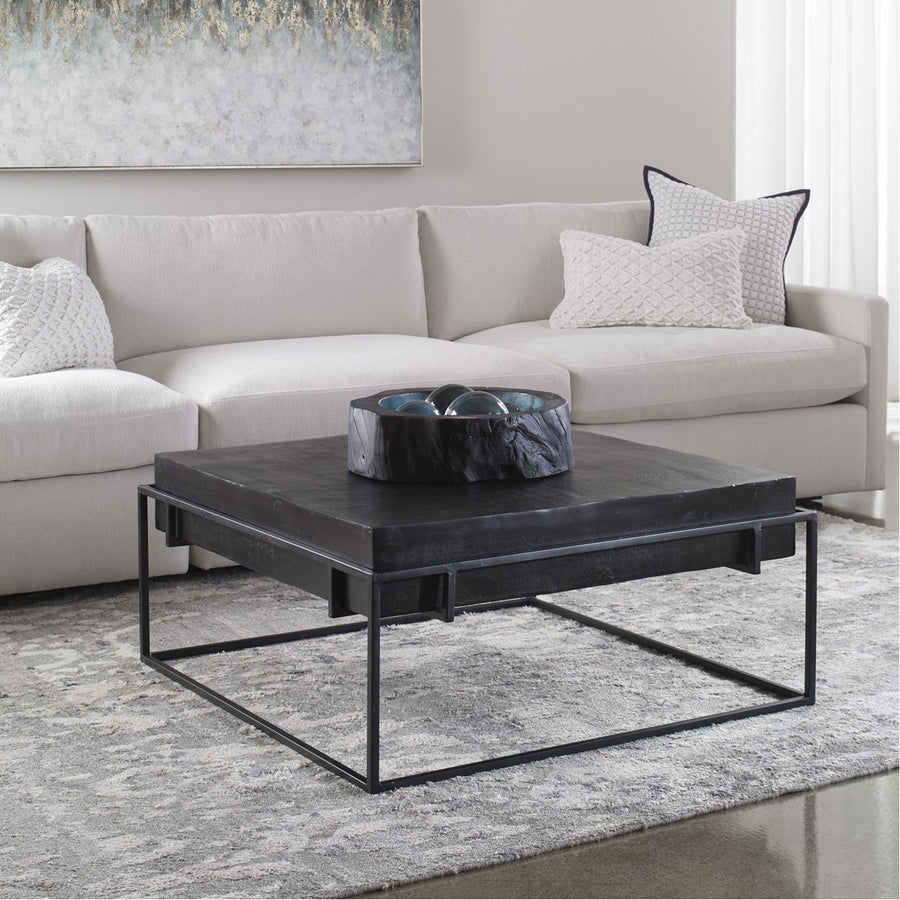 Uttermost Telone Modern Black Coffee Table