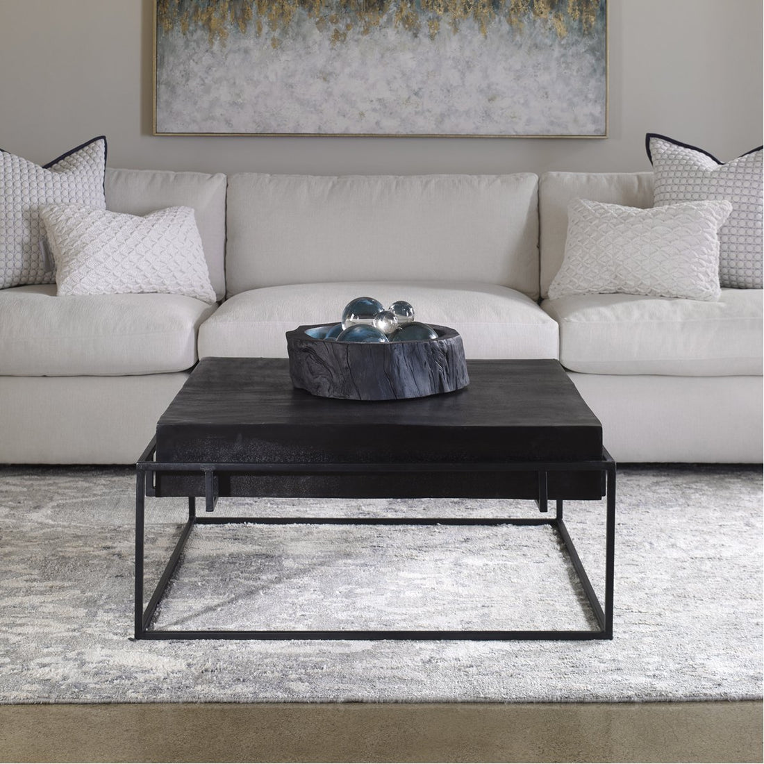 Uttermost Telone Modern Black Coffee Table