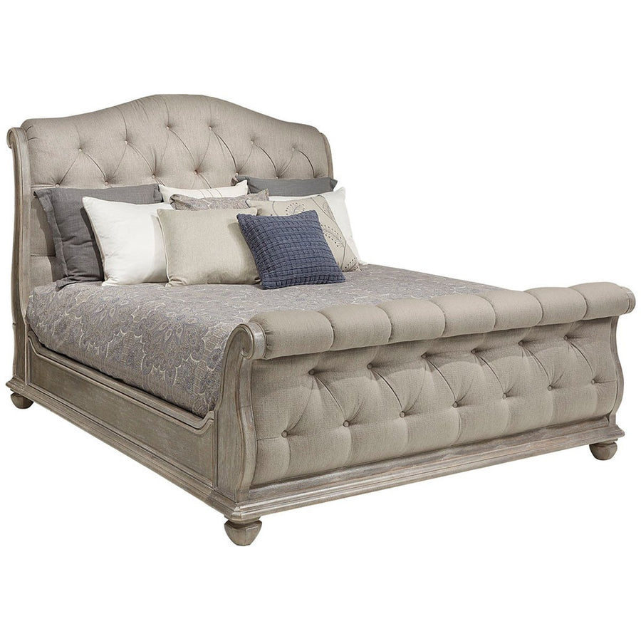 A.R.T. Furniture Summer Creek Shoals Upholstered Tufted Sleigh Bed