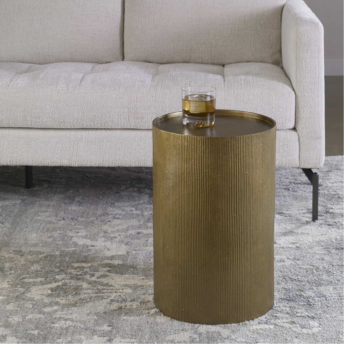 Uttermost Adrina Drum Accent Table