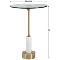 Uttermost Portsmouth Round Accent Table