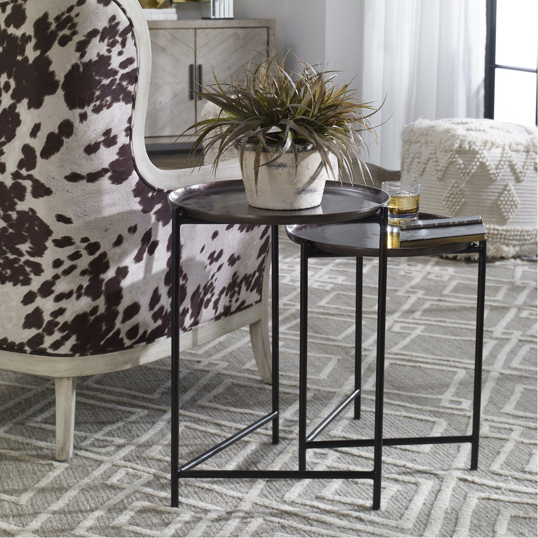 Uttermost Burnett Nesting Tables, 2-Piece Set