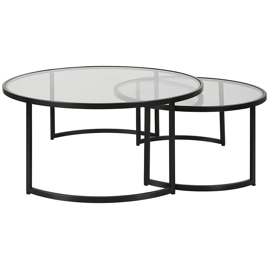 Uttermost Rhea Black Nesting Coffee Tables, 2-Piece Set