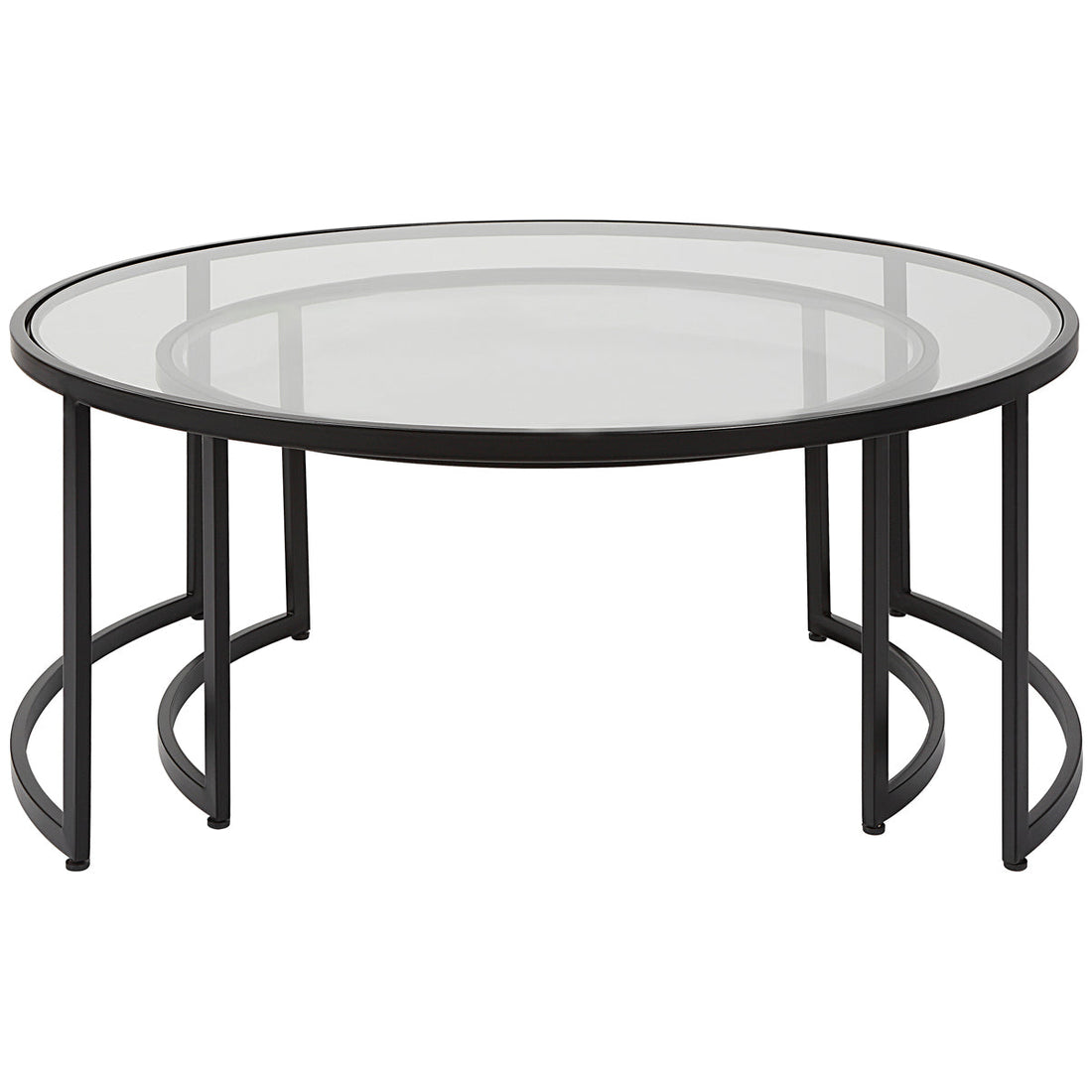 Uttermost Rhea Black Nesting Coffee Tables, 2-Piece Set