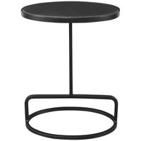 Uttermost Jessenia Black Marble Accent Table