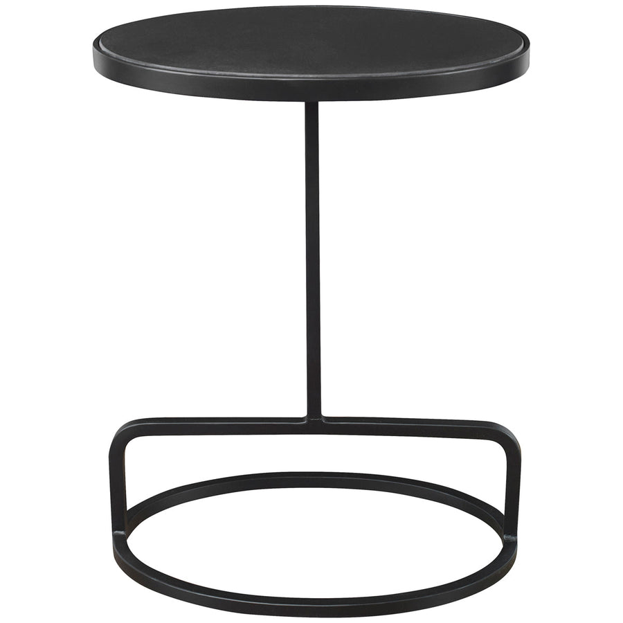 Uttermost Jessenia Black Marble Accent Table