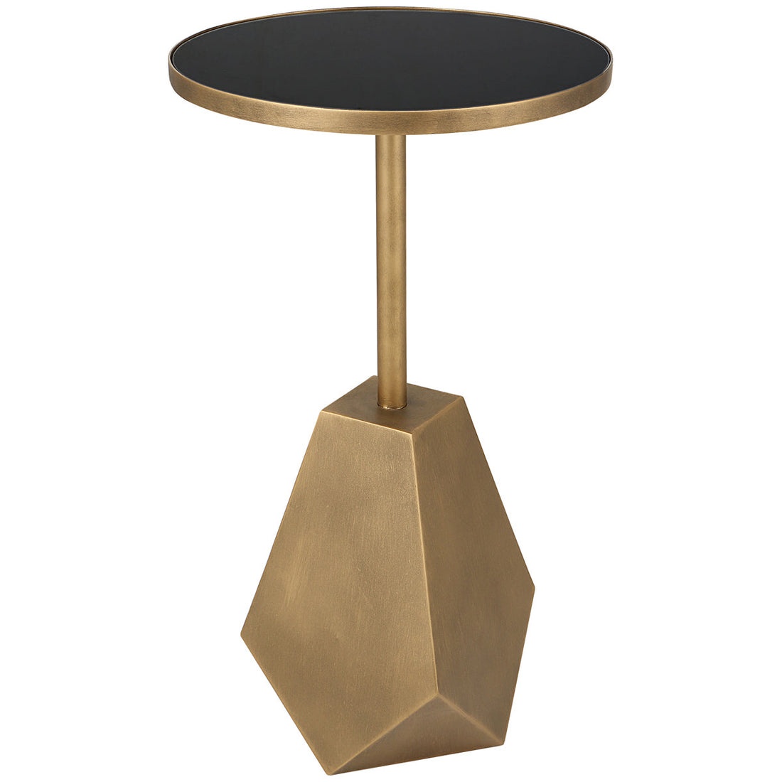 Uttermost Comet Geometric Bronze Accent Table