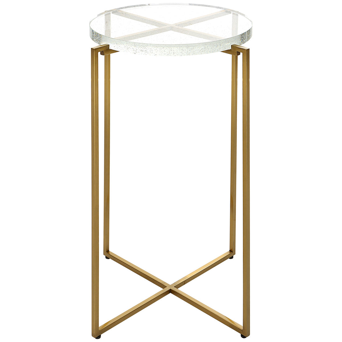 Uttermost Star-Crossed Glass Accent Table