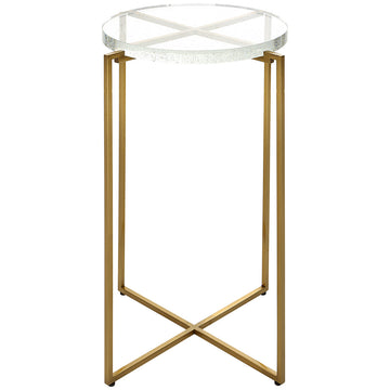 Uttermost Star-Crossed Glass Accent Table