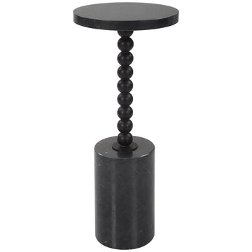 Uttermost Bead Black Marble Drink Table