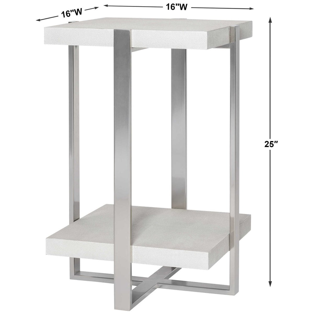 Uttermost Arnaut White Accent Table