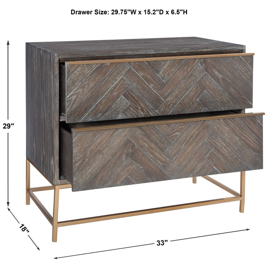 Uttermost Armistead Dark Walnut Drawer Chest