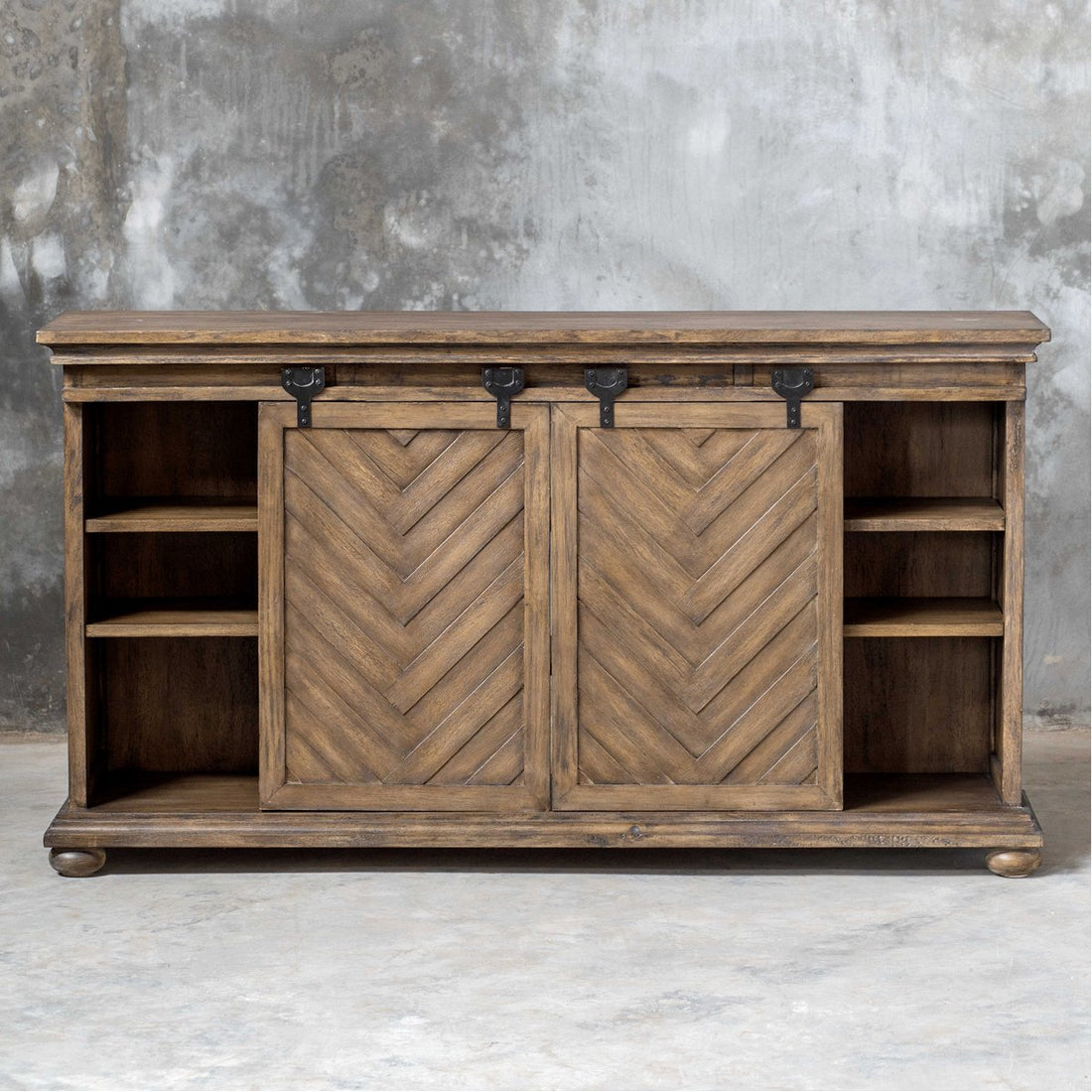 Uttermost Primalia Barn Door Media Console