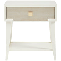 Hickory White Trellis Huck End Table