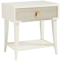 Hickory White Trellis Huck End Table