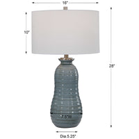 Uttermost Zaila Light Blue Table Lamp