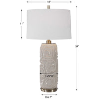 Uttermost Zade Warm Gray Table Lamp