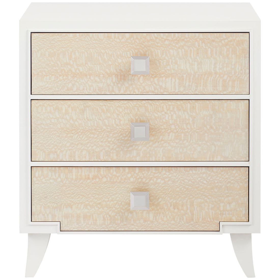 Hickory White Trellis Huck Small 3-Drawer Chest