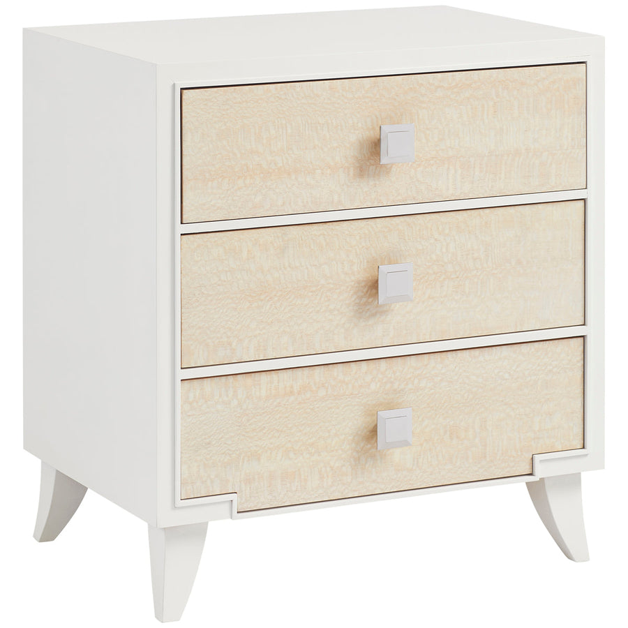 Hickory White Trellis Huck Small 3-Drawer Chest