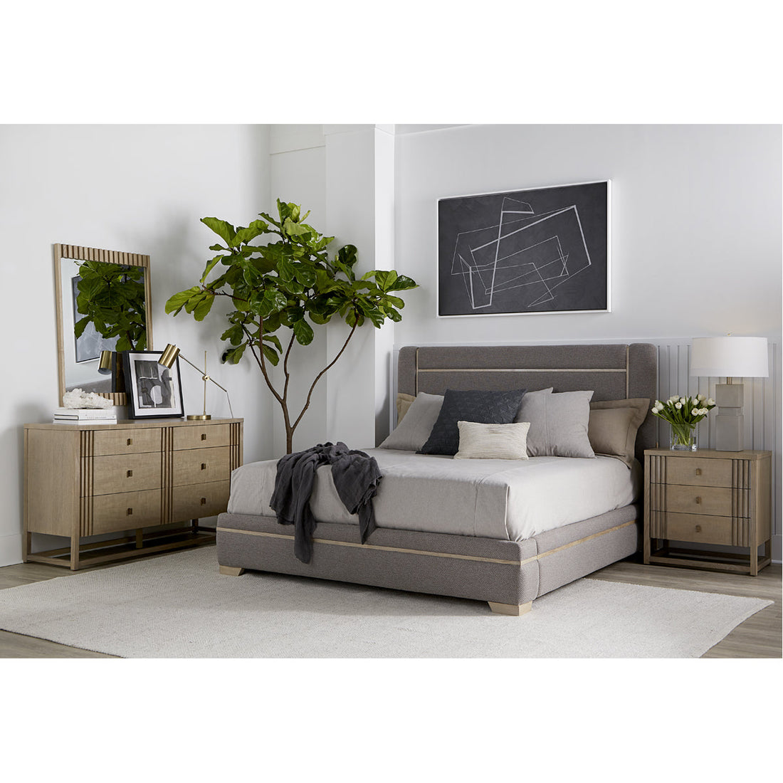 A.R.T. Furniture Upholstered Platform Bed