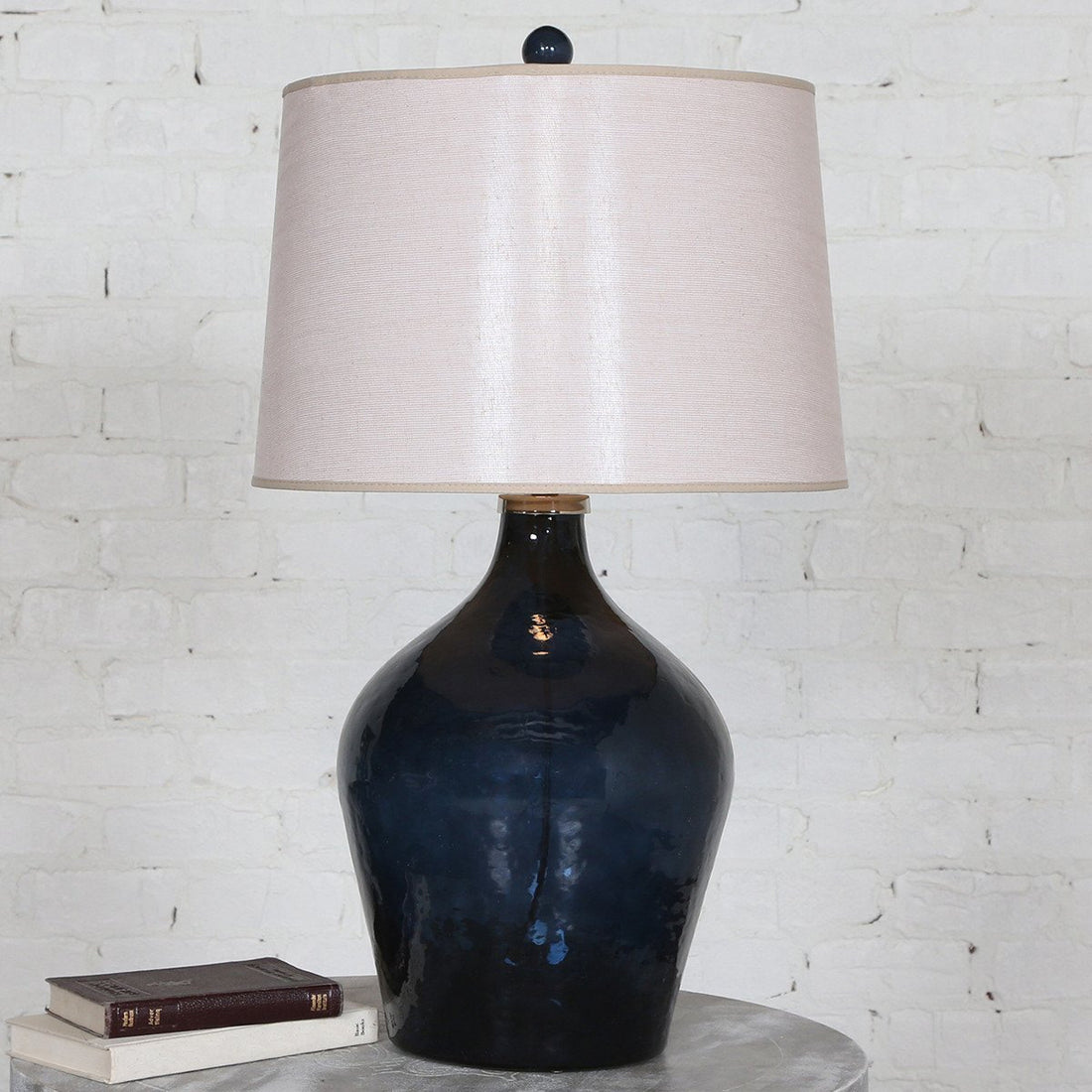 Uttermost Lamone Blue Glass Lamp