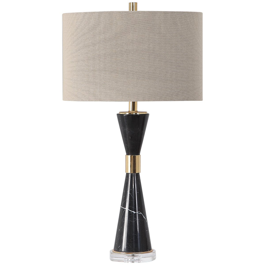 Uttermost Alastair Black Marble Table Lamp