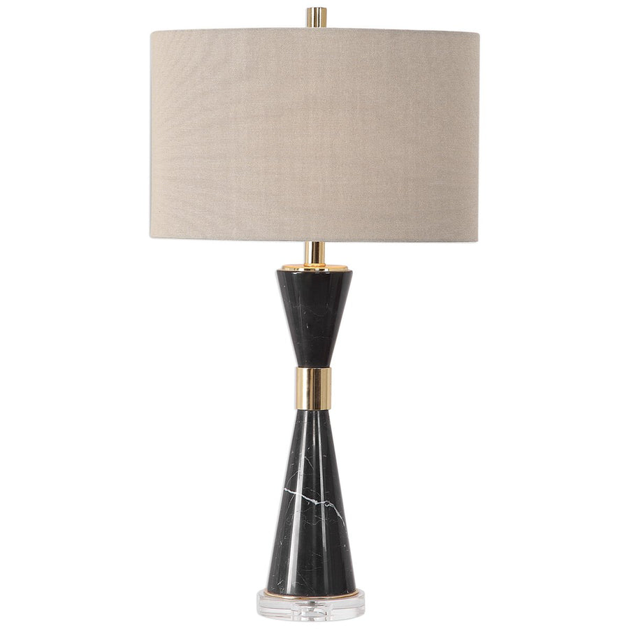 Uttermost Alastair Black Marble Table Lamp