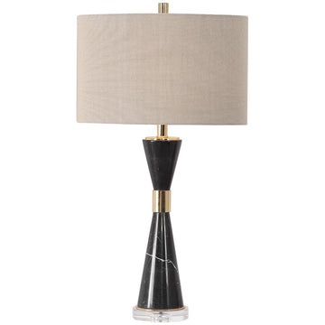 Uttermost Alastair Black Marble Table Lamp