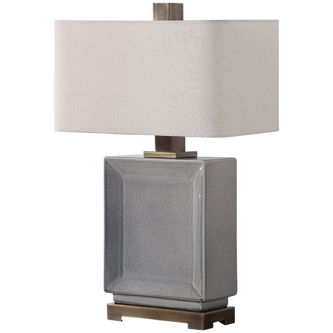 Uttermost Abbot Crackled Gray Table Lamp