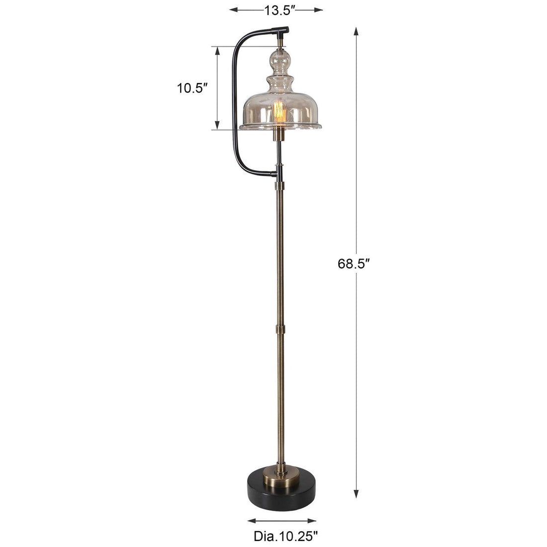 Uttermost Elieser Industrial Floor Lamp