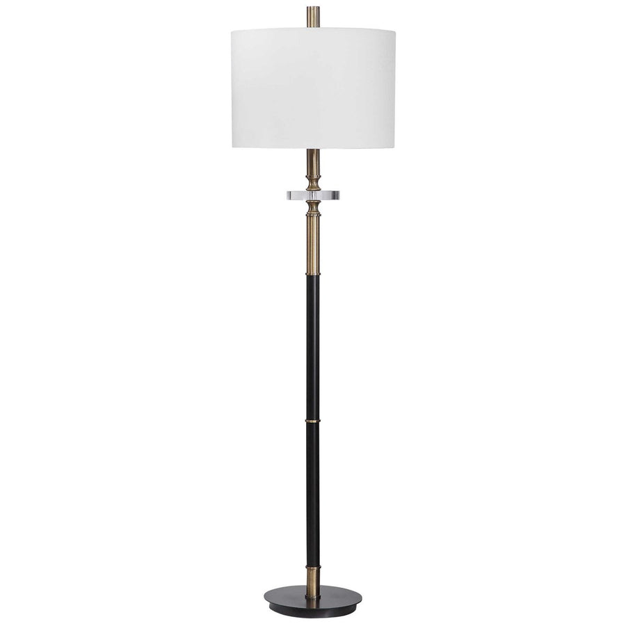 Uttermost Maud Aged Black Floor Lamp