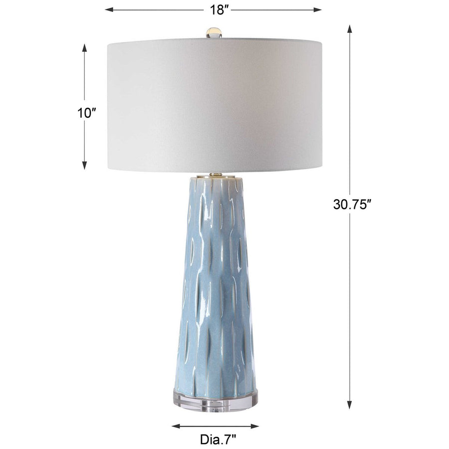 Uttermost Brienne Light Blue Table Lamp