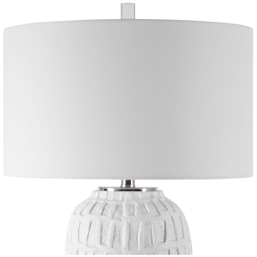 Uttermost Caelina Textured White Table Lamp