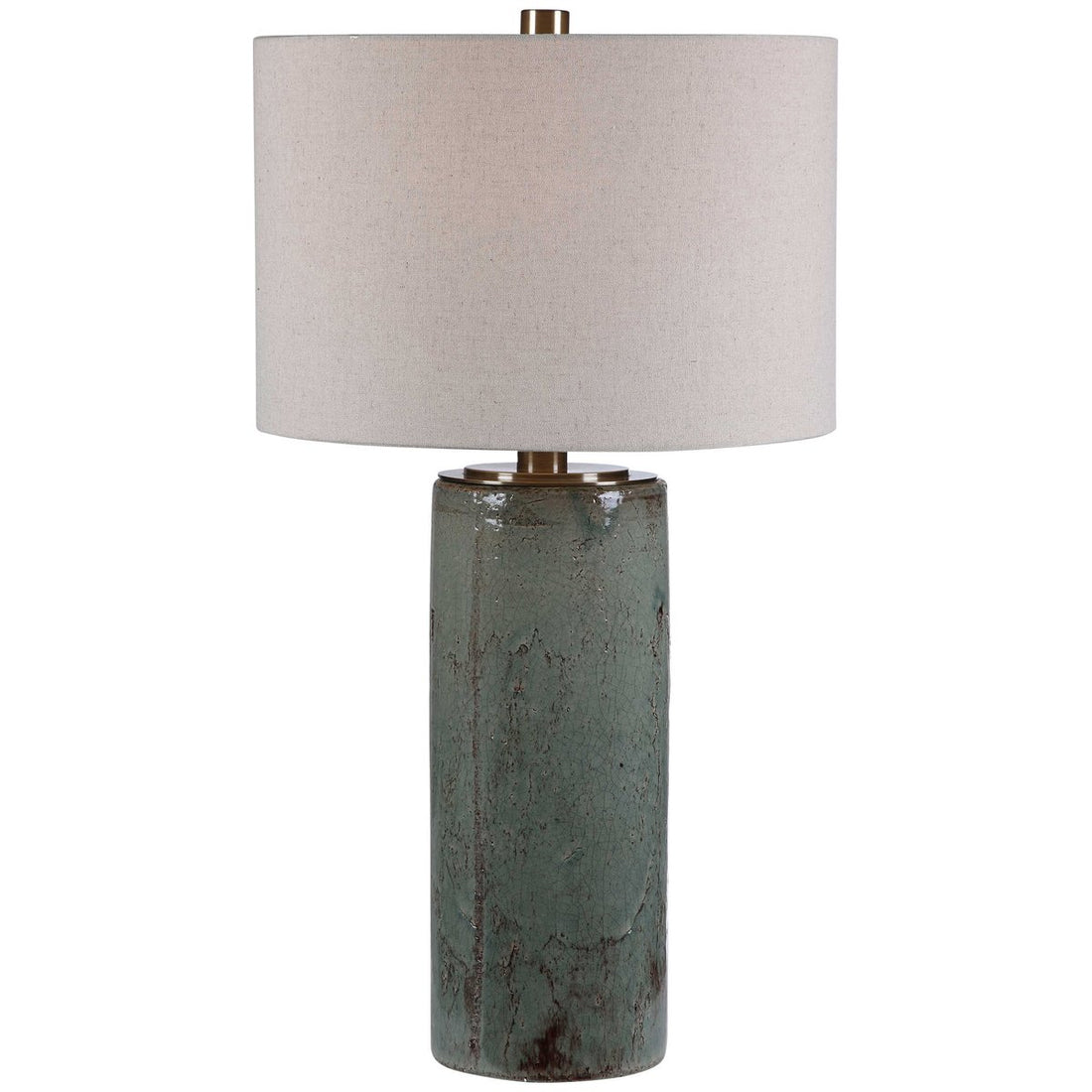 Uttermost Callais Crackled Aqua Table Lamp