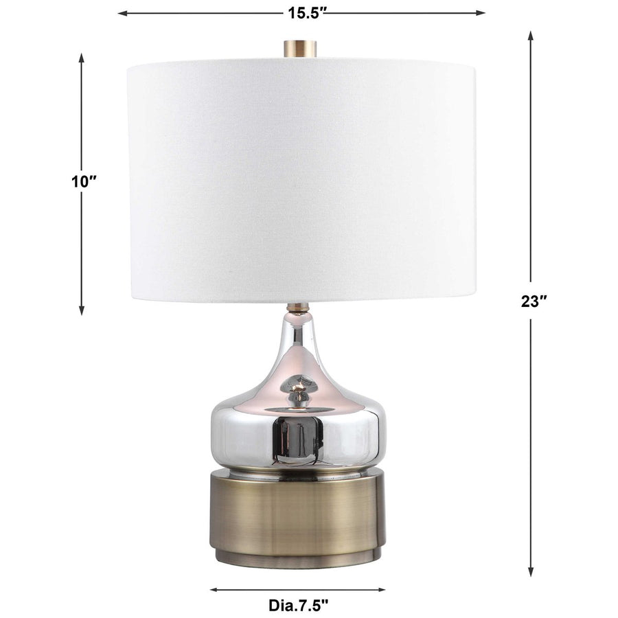 Uttermost Como Chrome Table Lamp