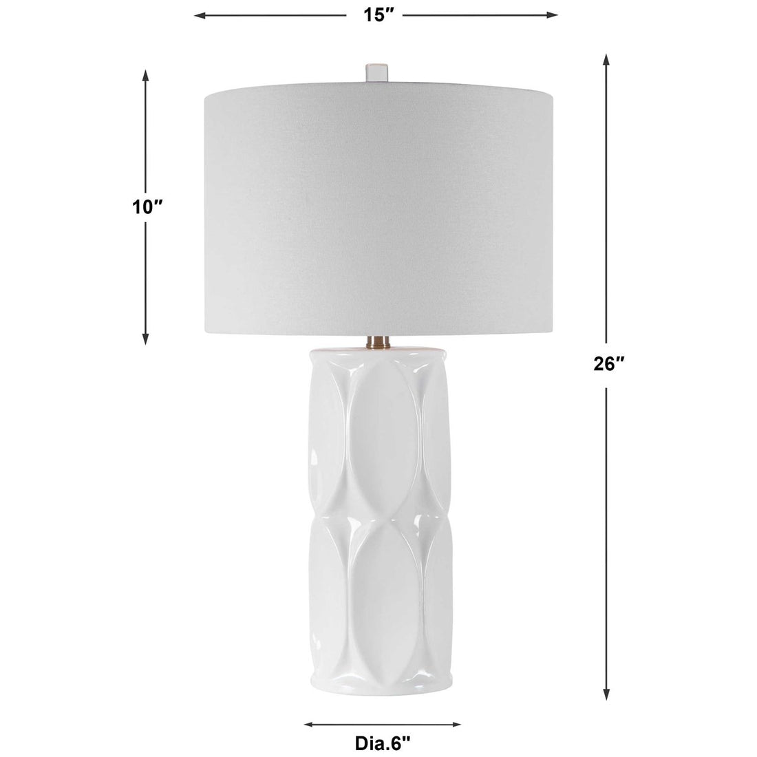 Uttermost Sinclair White Table Lamp